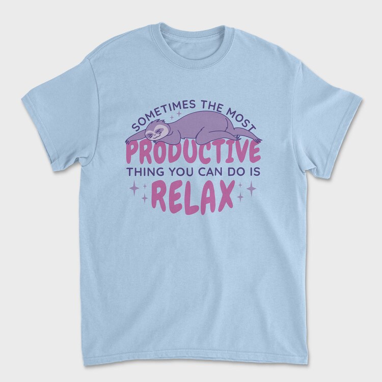 Sloth Animal Anime Sleeping, Tricou Barbati (Unisex)