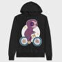Sloth Animal Riding Bicycle Bike, Hanorac Oversize Barbati (Unisex)