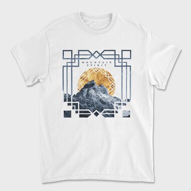 Mountain Landscape Art Deco Tote, Tricou Barbati (Unisex)