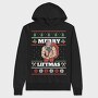 Muscular Santa Claus Ugly Sweater Liftmas, Hanorac Oversize Barbati (Unisex)