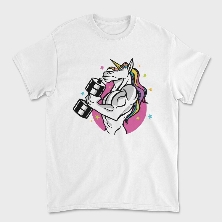 Muscular Unicorn Fit, Tricou Barbati (Unisex)