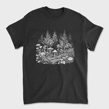 Mushroom Pine Forest, Tricou Barbati (Unisex)