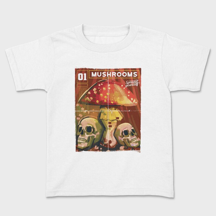Mushrooms Magazine One Mushroom, Tricou Copii