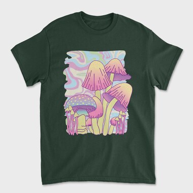 Mushrooms Psychedelic Nature, Tricou Barbati (Unisex)