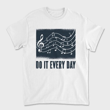 Music Text, Tricou Barbati (Unisex)