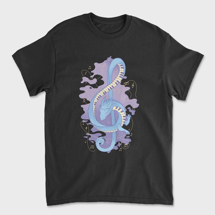 Musical Dragon, Tricou Barbati (Unisex)
