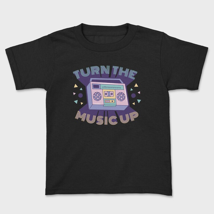 Turn The Music Up Vaporwave Radio, Tricou Copii