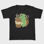 Turtle Drinking Cofffee, Tricou Copii