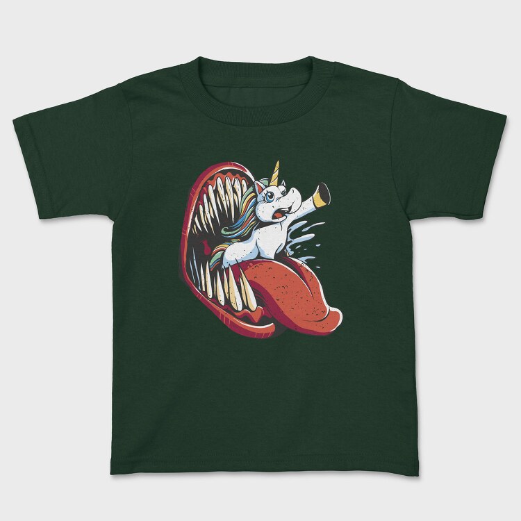 Unicorn And Monster Mouth Eaten, Tricou Copii