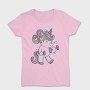 Unicorn Lifting Weights Kawaii Working Out, Tricou Femei