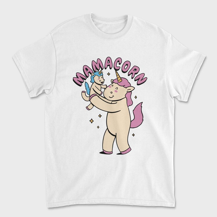 Unicorn Mother And Baby Mamacorn, Tricou Barbati (Unisex)