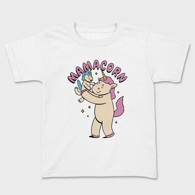 Unicorn Mother And Baby Mamacorn, Tricou Copii