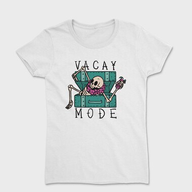 Vacation Skeleton Luggage, Tricou Femei