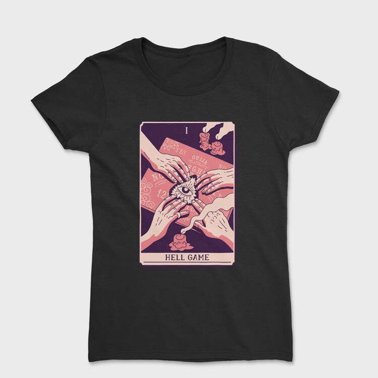Mystical Tarot Card Hell Game 01, Tricou Femei