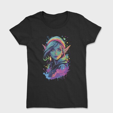 Neon Elf Woman, Tricou Femei