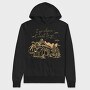 Van Car Driving In Forest Van Life Let S Live, Hanorac Oversize Barbati (Unisex)
