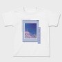 Vaporwave Anime Landscape Realistic Sakura, Tricou Copii