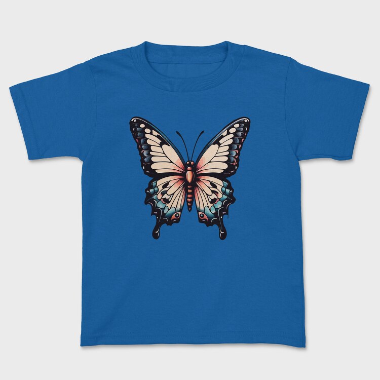 Vibrant Traditional Butterfly, Tricou Copii