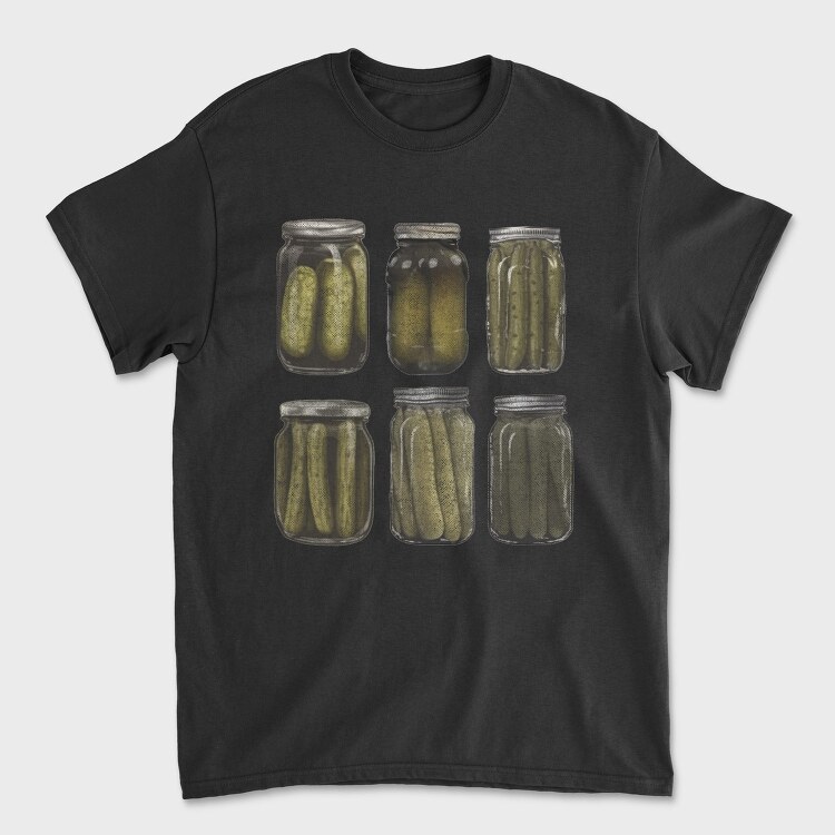 Vintage Pickles Jar Graphic Canned, Tricou Barbati (Unisex)