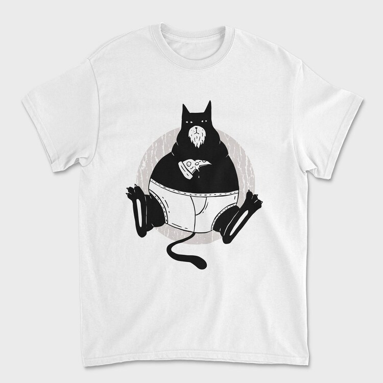 Pizza Cat Cathers Day, Tricou Barbati (Unisex)