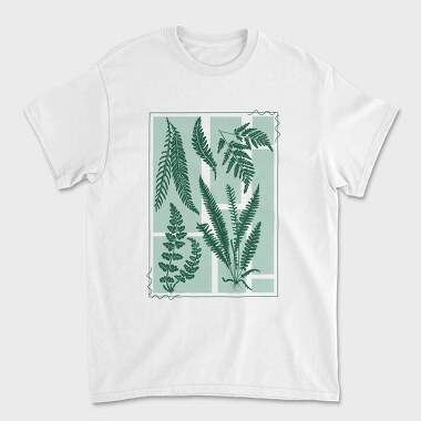 Plants And Fern Leaves Vintage, Tricou Barbati (Unisex)