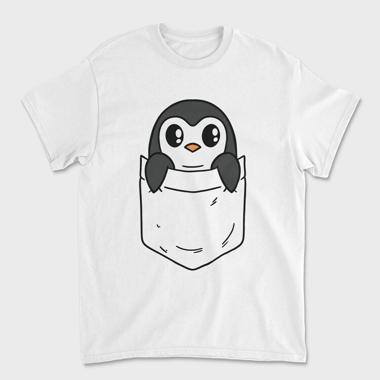 Pocket Penguin, Tricou Barbati (Unisex)