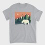 Polar Bear Landscape, Tricou Barbati (Unisex)