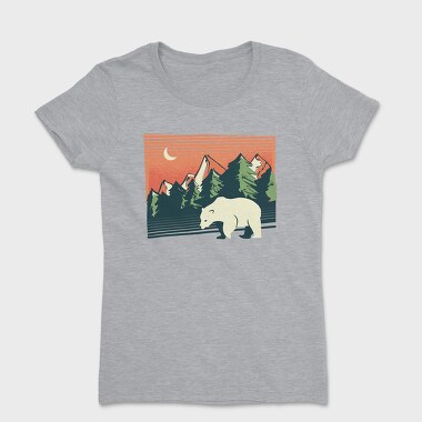 Polar Bear Landscape, Tricou Femei