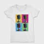Pop Art Microphones Music, Tricou Femei