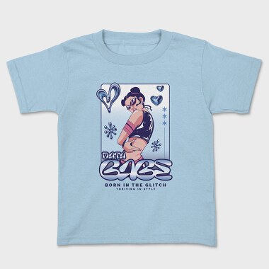 Y3K Born In The Glitch Data Babe, Tricou Copii