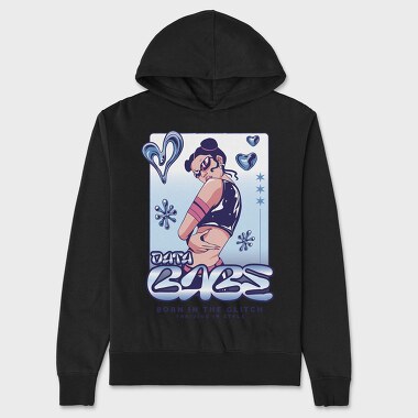 Y3K Born In The Glitch Data Babe, Hanorac Oversize Barbati (Unisex)