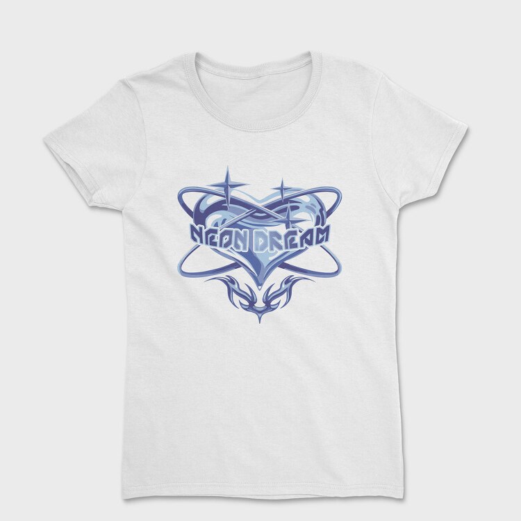 Y3K Neon Dream Heart, Tricou Femei