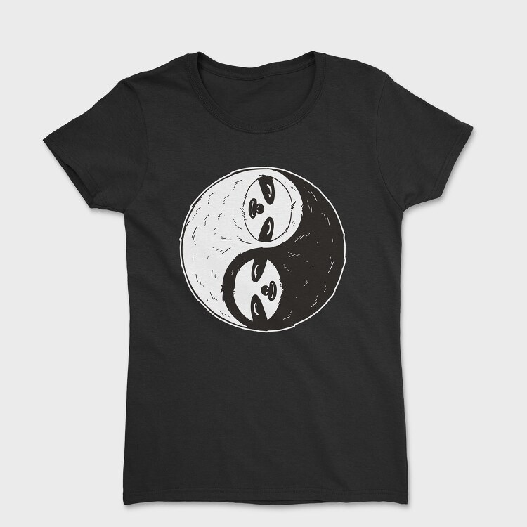 Yin And Yang Sloth, Tricou Femei