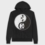 Yin And Yang Sloth, Hanorac Oversize Barbati (Unisex)