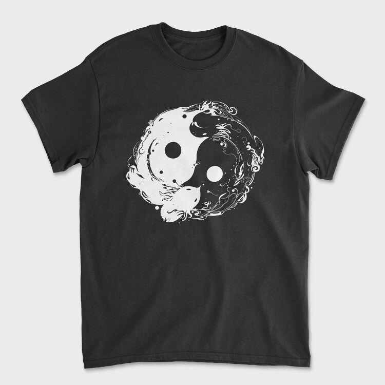 Yin Yang Axolotl, Tricou Barbati (Unisex)