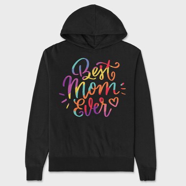 Pride Themed Best Mom, Hanorac Oversize Barbati (Unisex)