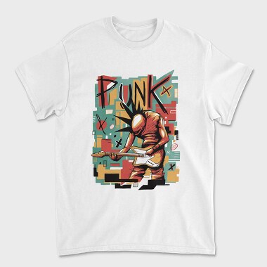 Punk Musician Abstract Music, Tricou Barbati (Unisex)