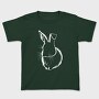Rabbit White Outline, Tricou Copii