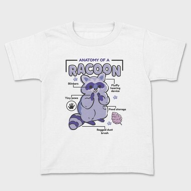 Raccoon Anatomy, Tricou Copii