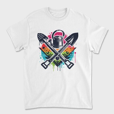 Rainbow Gardening Tools Graffiti, Tricou Barbati (Unisex)