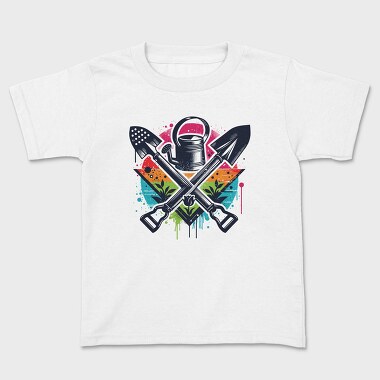 Rainbow Gardening Tools Graffiti, Tricou Copii