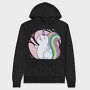 Rainbow Squirrel Unicorn Animal, Hanorac Oversize Barbati (Unisex)