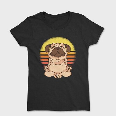 Yoga Pug 01, Tricou Femei