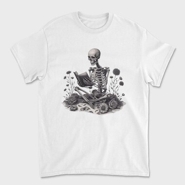Reading Skeleton, Tricou Barbati (Unisex)