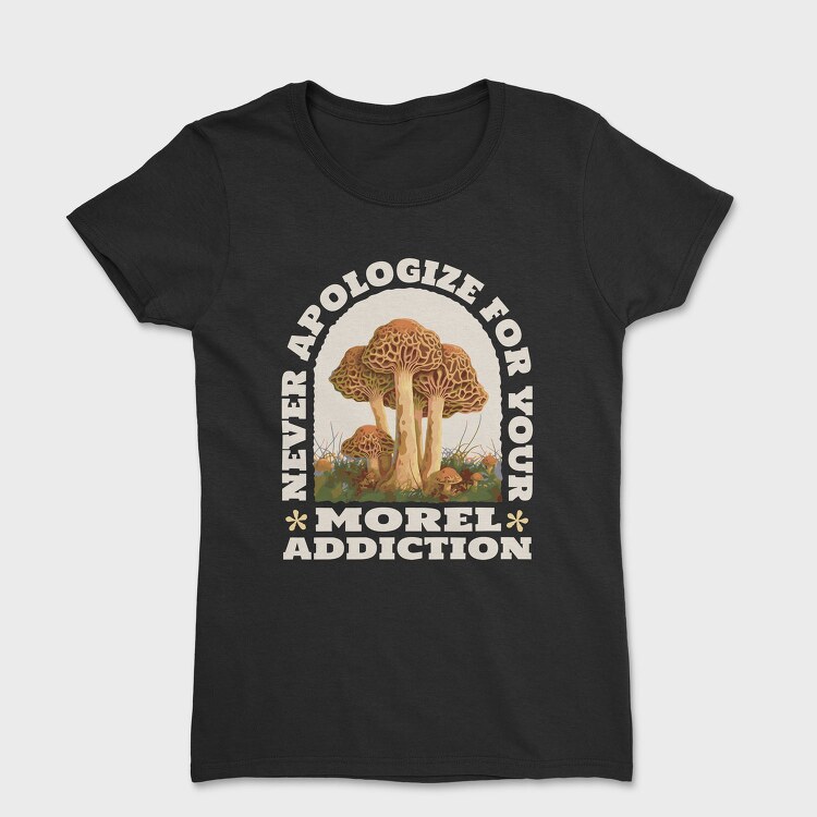Realistic Morel Mushrooms, Tricou Femei