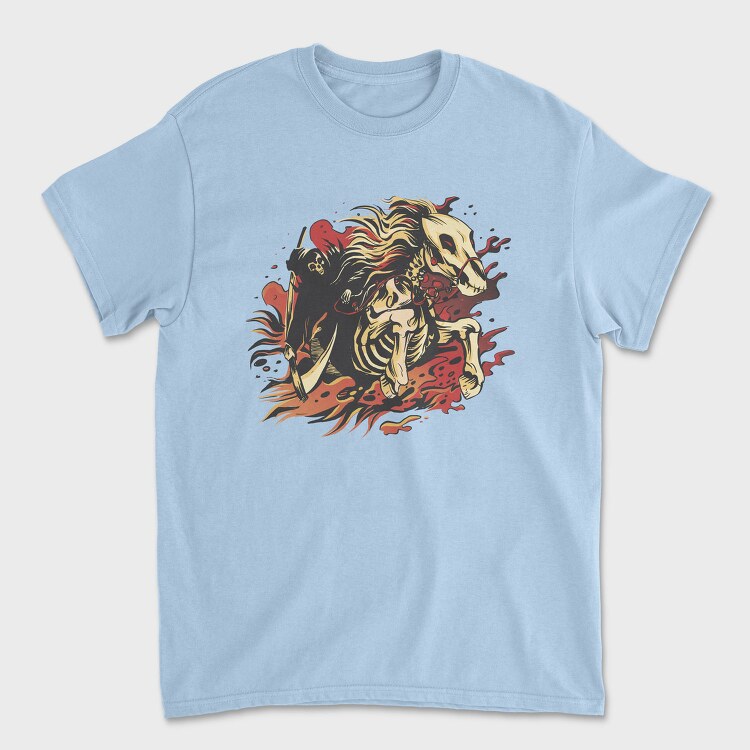 Reaper And Skeletal Horse, Tricou Barbati (Unisex)