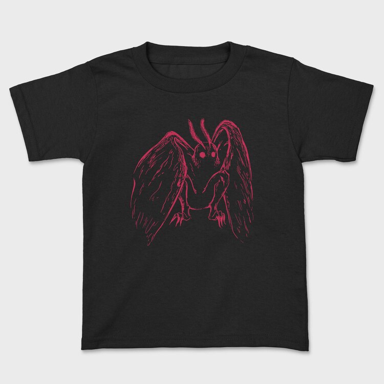Red Mothman Creepy, Tricou Copii