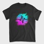 Retro Neon Glitch Logo, Tricou Barbati (Unisex)