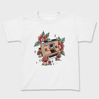 Retro Polaroid Camera Traditional Tattoo, Tricou Copii