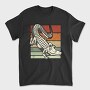 Retro Sunset Crocodile, Tricou Barbati (Unisex)